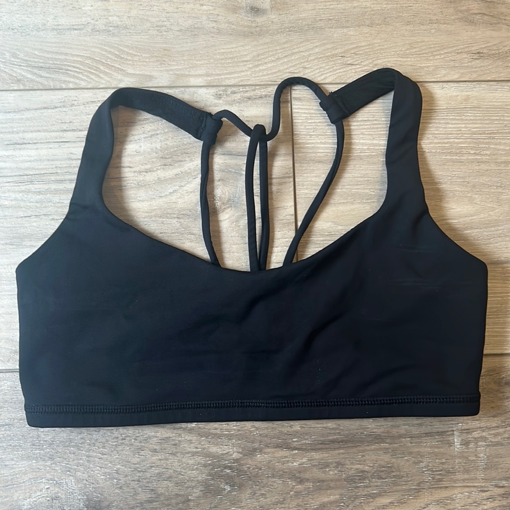 LULULEMON FREE TO BE WILD BLACK SPORTS BRA